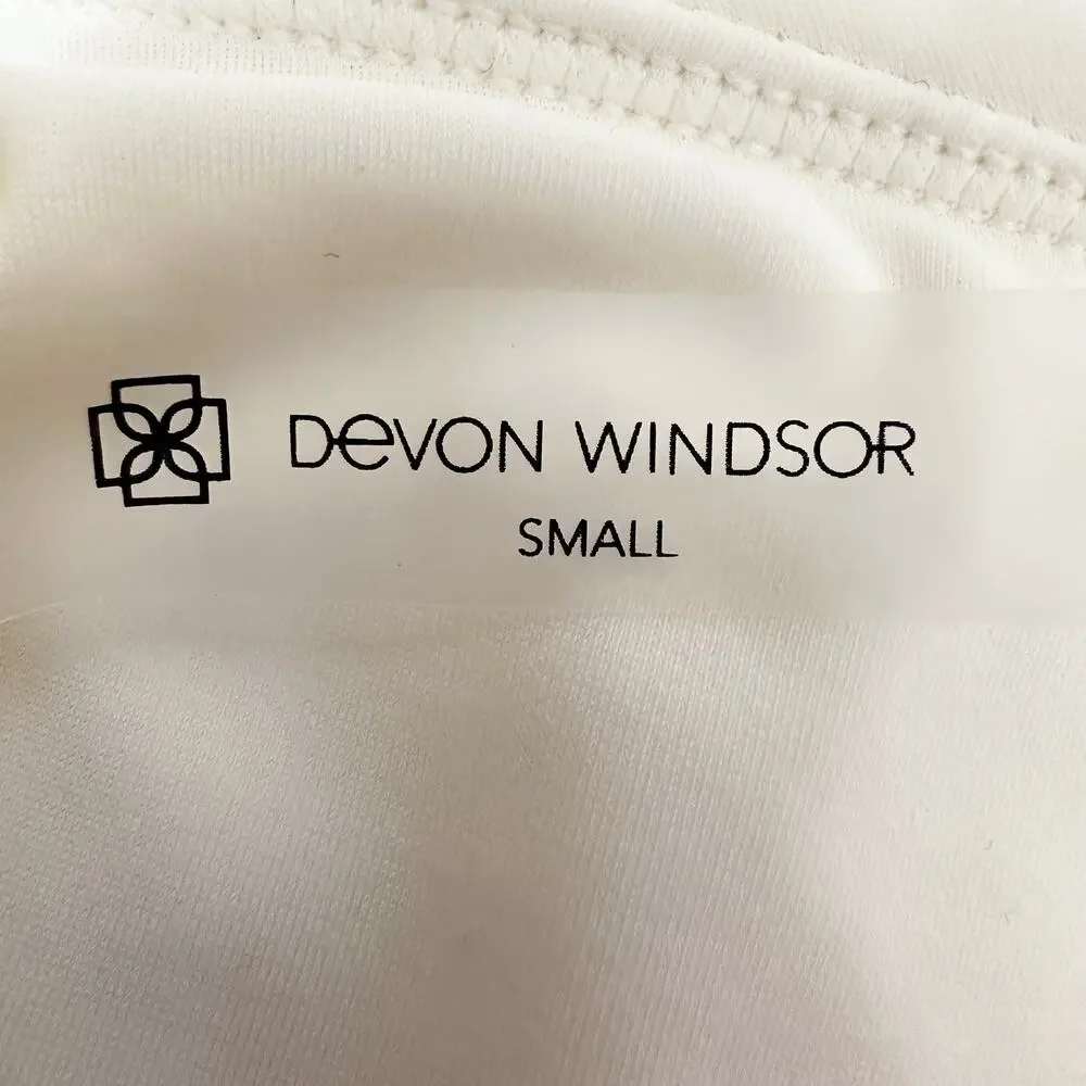 NWT Devon Windsor Bonnie Full Piece‎ Swimsuit | Off White Cream Ivory | SZ S - Picture 11 of 11